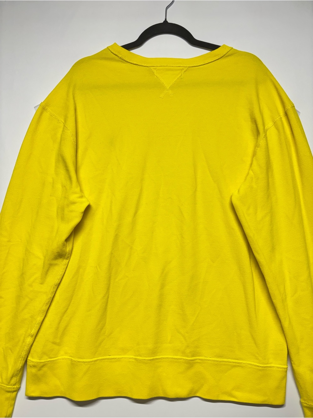 ✨Polo by Ralph Lauren Men’s Yellow Crewneck Sweatshirt Size XL - Picture 8 of 15